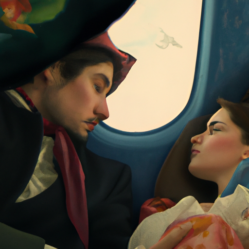 A romantic LOVE STORY in a flight