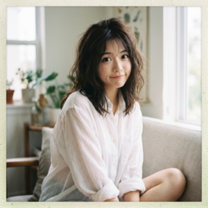Certainly! Here’s an enhanced, detailed, and artistic prompt tailored for an AI image generator:
---
Create a highly detailed, artistic portrait of a young East Asian woman embodying a “Imada Mio-inspired” doll-like aesthetic (精緻洋娃娃臉). She has large, sparkling round eyes full of warmth and expression, a delicate V-shaped face with soft contours, and subtly flushed, rosy cheeks. Her lips are naturally plump and softly tinted, and her facial expression combines innocence, playful energy, and a touch of flirtatiousness.
Her hair is long, dark brown, and appears tousled as if she has just awakened—soft, voluminous, and gently messy (剛睡醒的凌亂感). Stray strands fall around her delicate face and shoulders, capturing the texture and natural flow of freshly mussed morning hair.
She is dressed in an oversized, translucent white men’s button-down shirt (男友風白襯衫), with the top buttons casually undone to reveal delicate collarbones and a hint of bare skin beneath, evoking a sensual yet pure “bottomless” (下衣失蹤風格) look. The shirt drapes gracefully, with natural folds and slight translucency, enhancing the softness and allure of the scene.
The overall mood is inspired by elegant Japanese Gravure photobook aesthetics (寫真集風格), radiating a Pure & Sexy charm. Use soft, luminous, high-key natural lighting to bathe her in a gentle glow, imparting a creamy, flawless, and porcelain-like skin texture. Emulate the timeless Fujifilm PRO 400H film tones with pastel coloration, subtle pinks and blues, and a carefully balanced color palette, giving the image a dreamy and refined photographic quality. The composition should feel intimate and inviting, expertly capturing both innocence and understated seduction, with fine attention to detail and artistry.