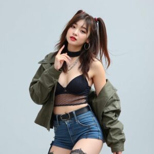 The gorgeous frontwoman of the Korean group, who wears avant-garde hip-hop outfits and does the coolest dance moves!